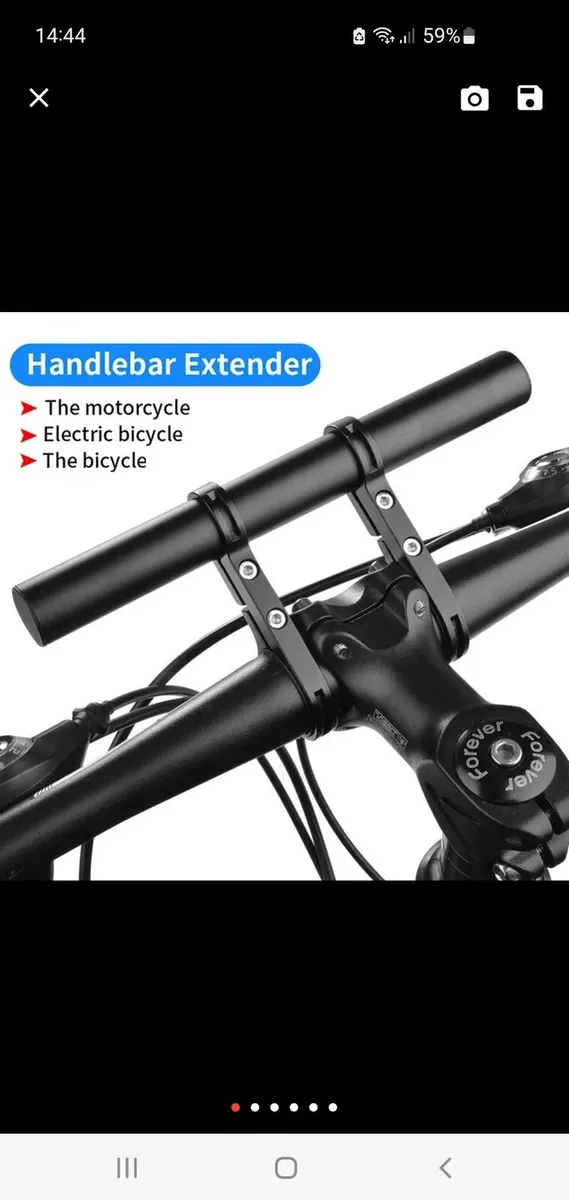 Cycle Extension Bars 20cm - Image 1