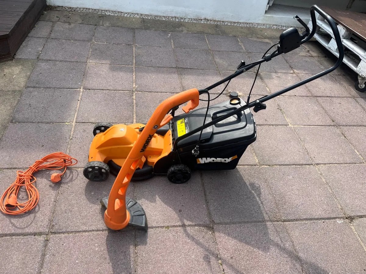 WORX Electric lawn mover + grass strimmer - Image 4