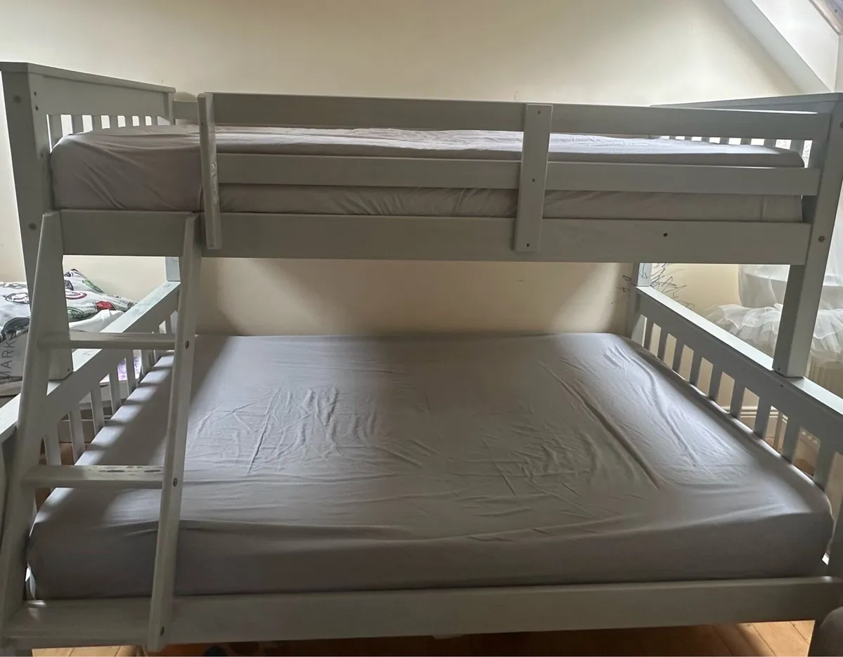 Double and Single Bunk Bed - Image 1