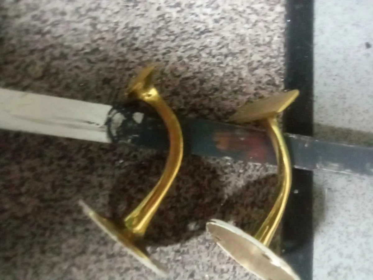 2  HAND RAIL BRACKETS .TOILET ROLL AND CUP HOLDER - Image 2
