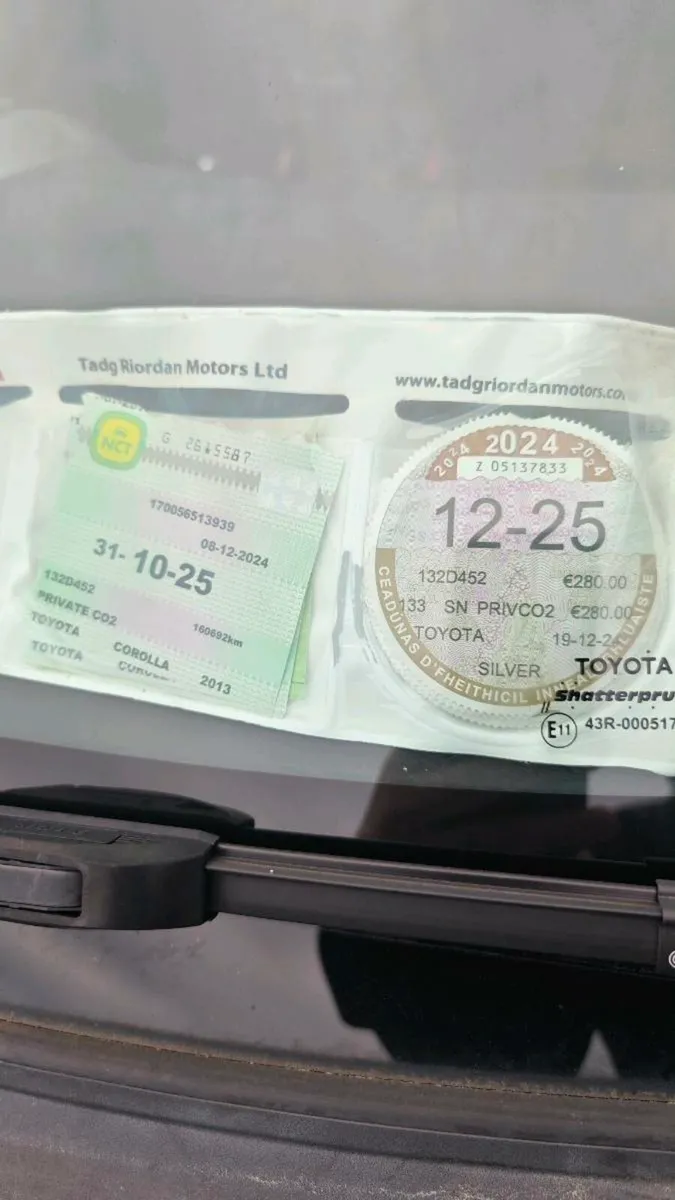 Toyota corolla NCT&TAX - Image 2