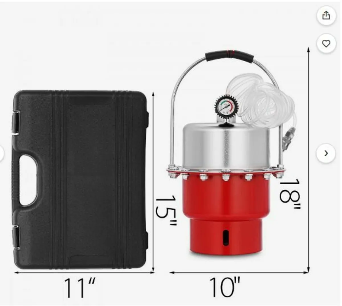 60psi Pneumatic Air Pressure Bleeder Garage - Image 2