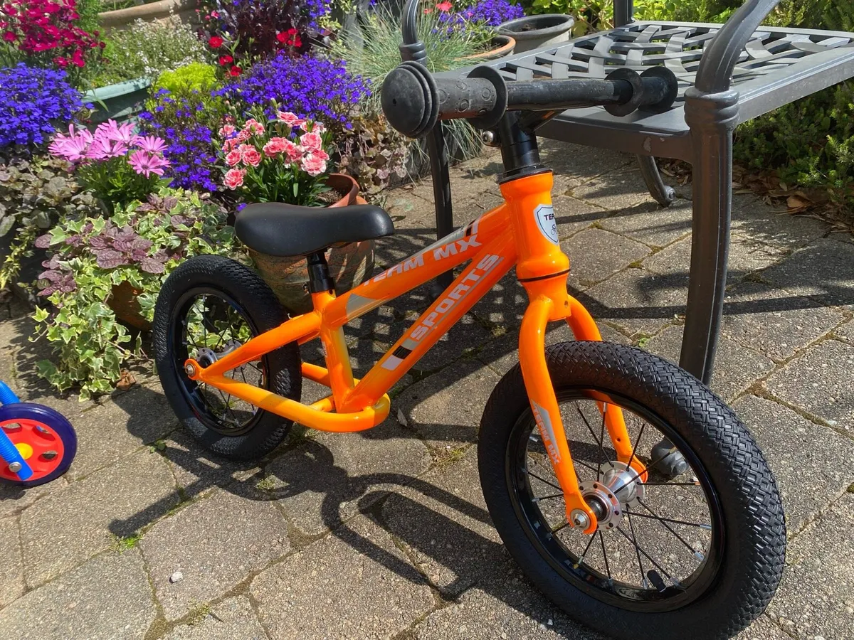Balance bike, paw patrol scooter and helmet - Image 3
