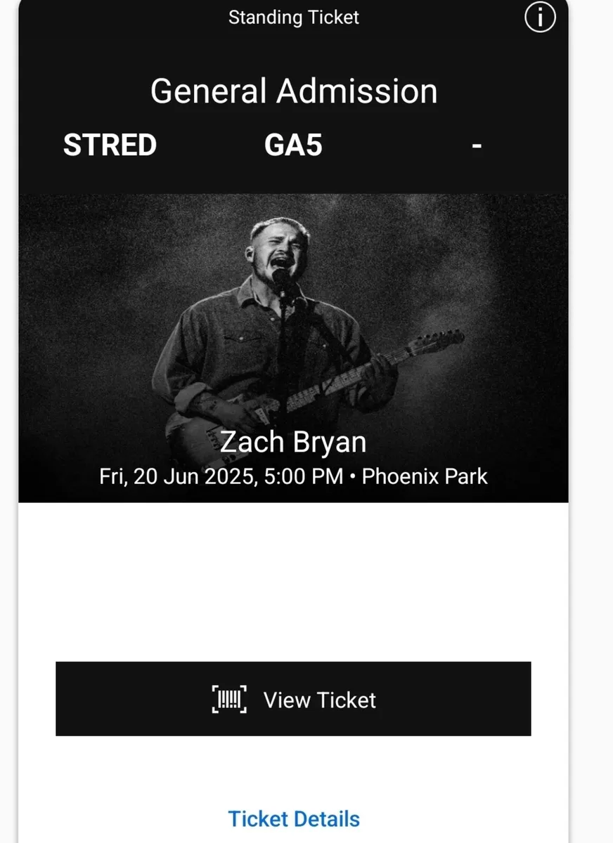 Zach Bryan tickets - Image 2