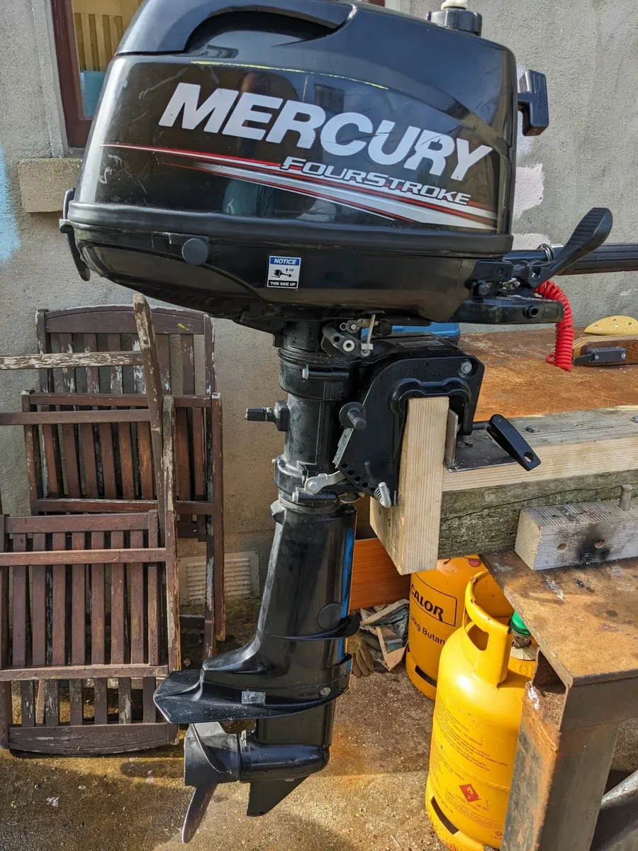 Mercury 6hp short shaft outboard and new carb - Image 1