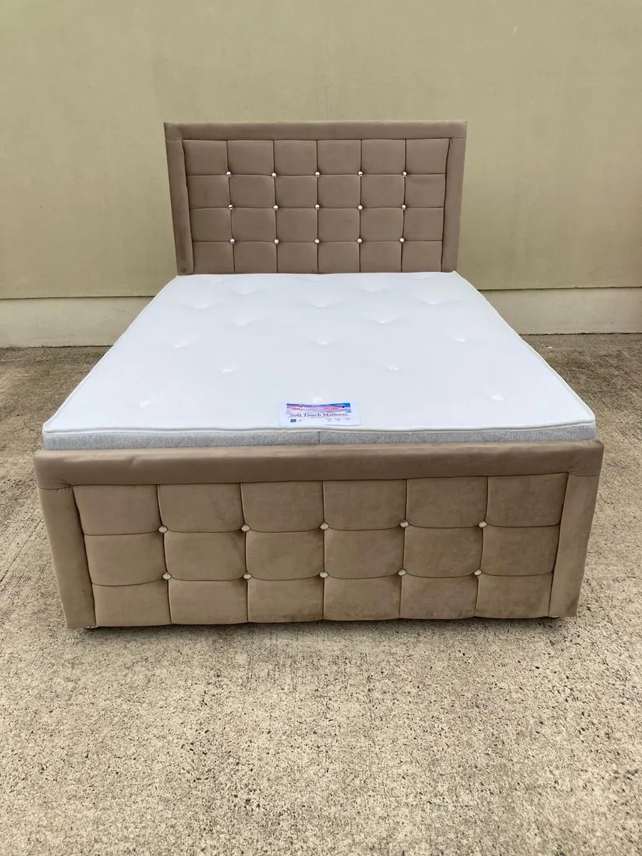 Bumper sandy divan beds and mattress - Image 1