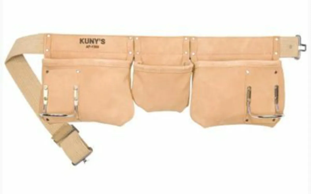 KUNYS AP-1300 Toolbelt 5 Pocket Suede Leather