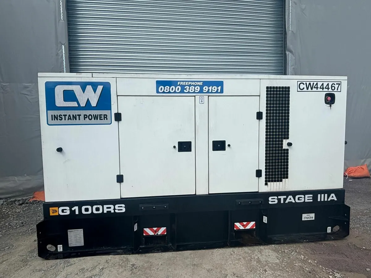 2019 JCB G100RS 100 KVA Generator - Image 1