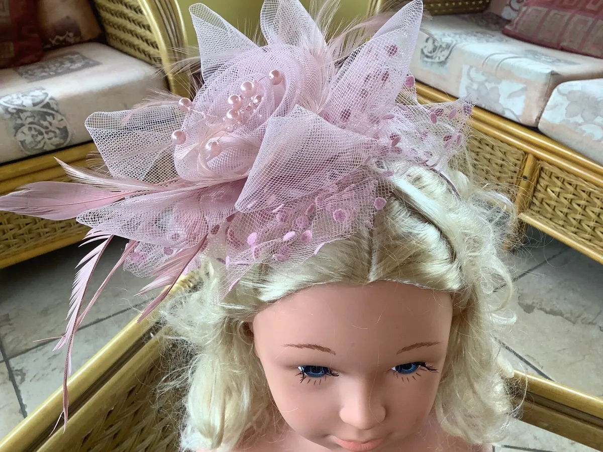 Hair fascinator Can be worn with clip or hairband - Image 3