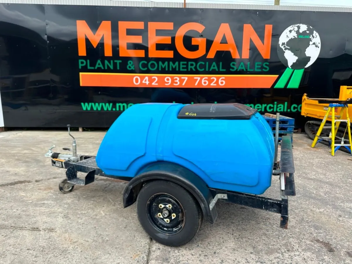 1000 LITRE ,SINGLE AXLE WATER BOWSER ...604 - Image 1