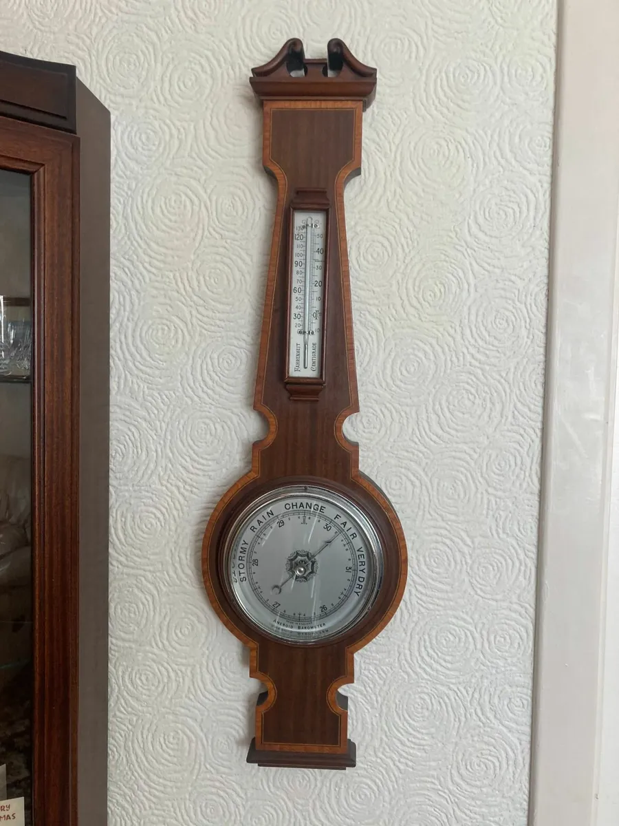 Antique Barometer - Inlaid. - Image 2