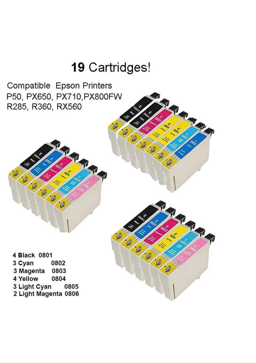 Epson Compatible Ink Cartridges - 19 Cartridges! - Image 1