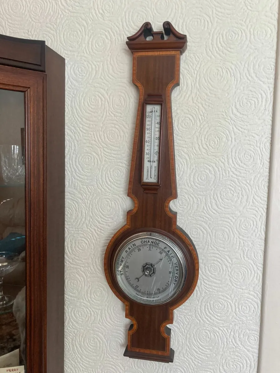 Antique Barometer - Inlaid. - Image 3