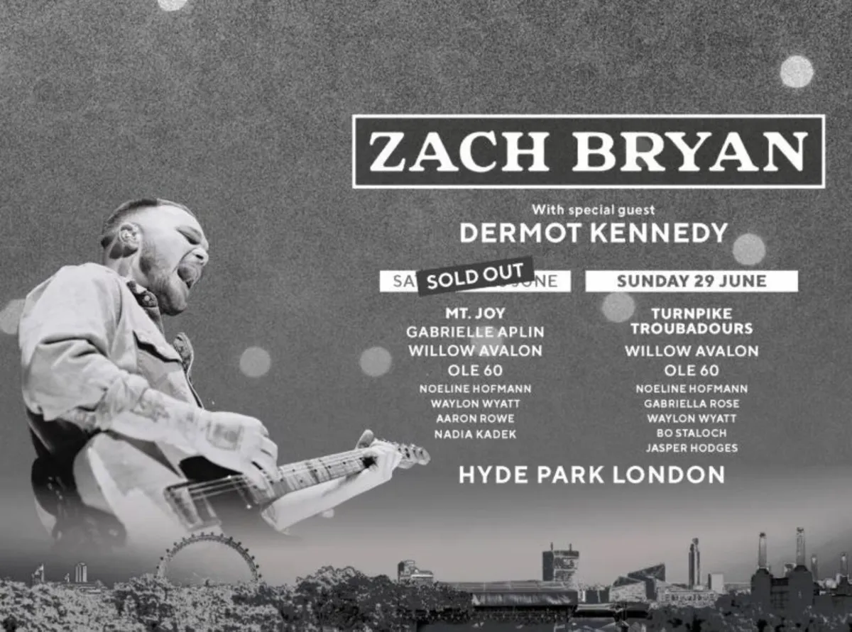 Zach Bryan & Dermot Kennedy 28 June 2025 LONDON - Image 1