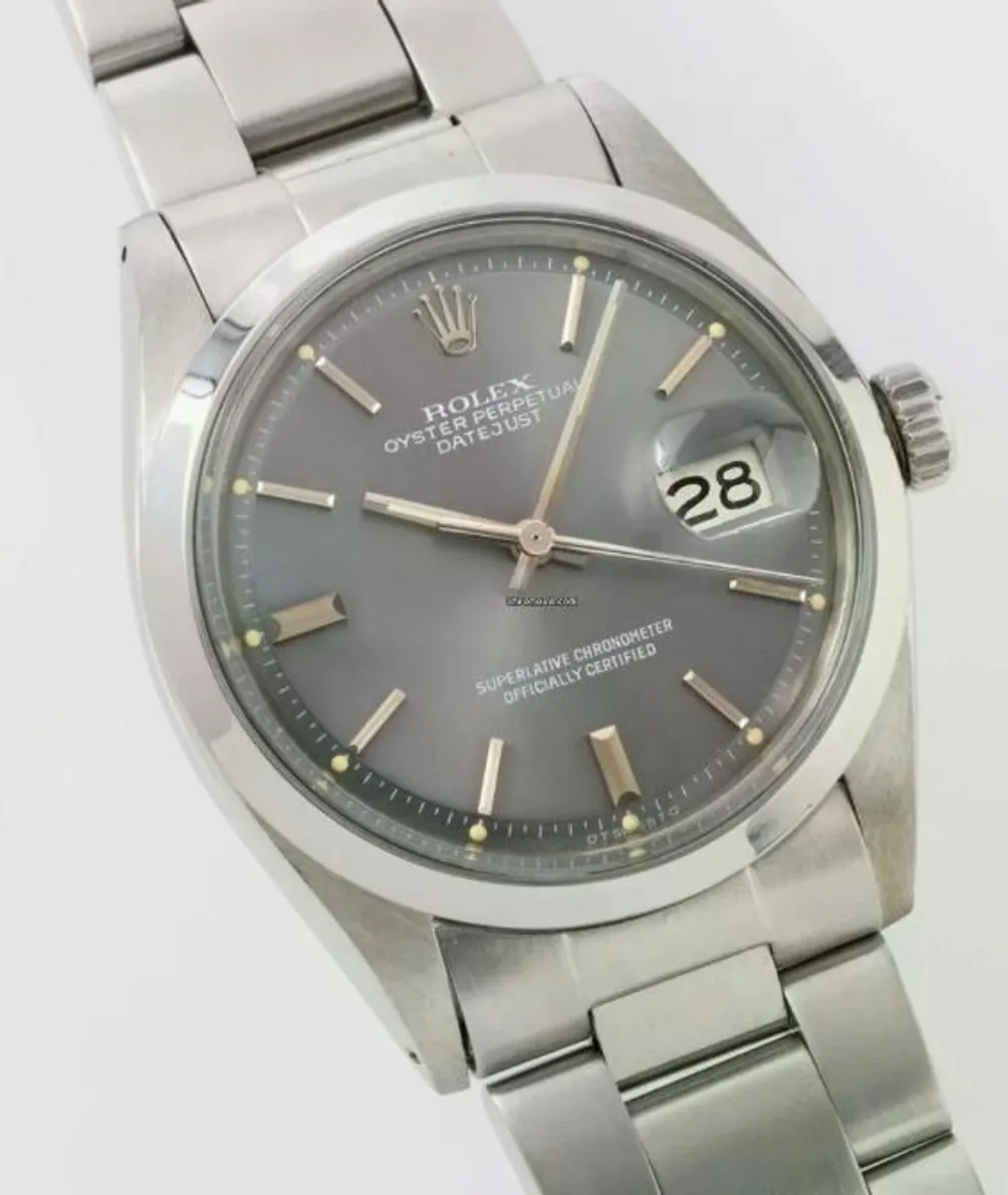 Rolex Datejust 1600 from 1971 - rare grey dial - Image 1