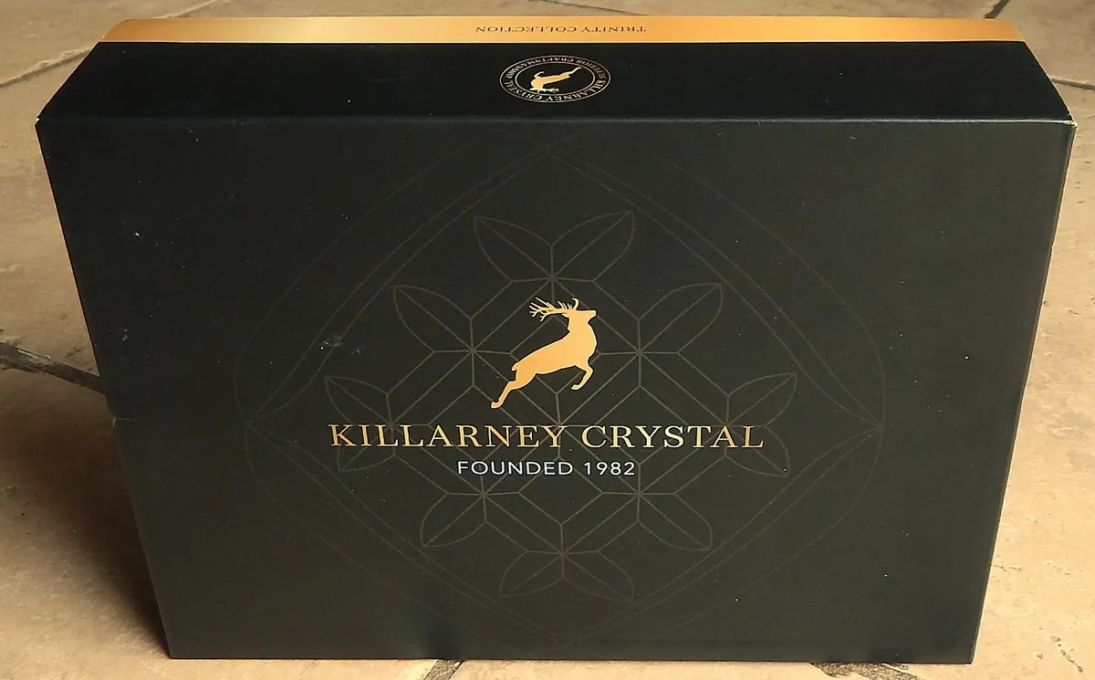 Pair of Killarney Crystal Trinity Glasses, boxed - Image 4