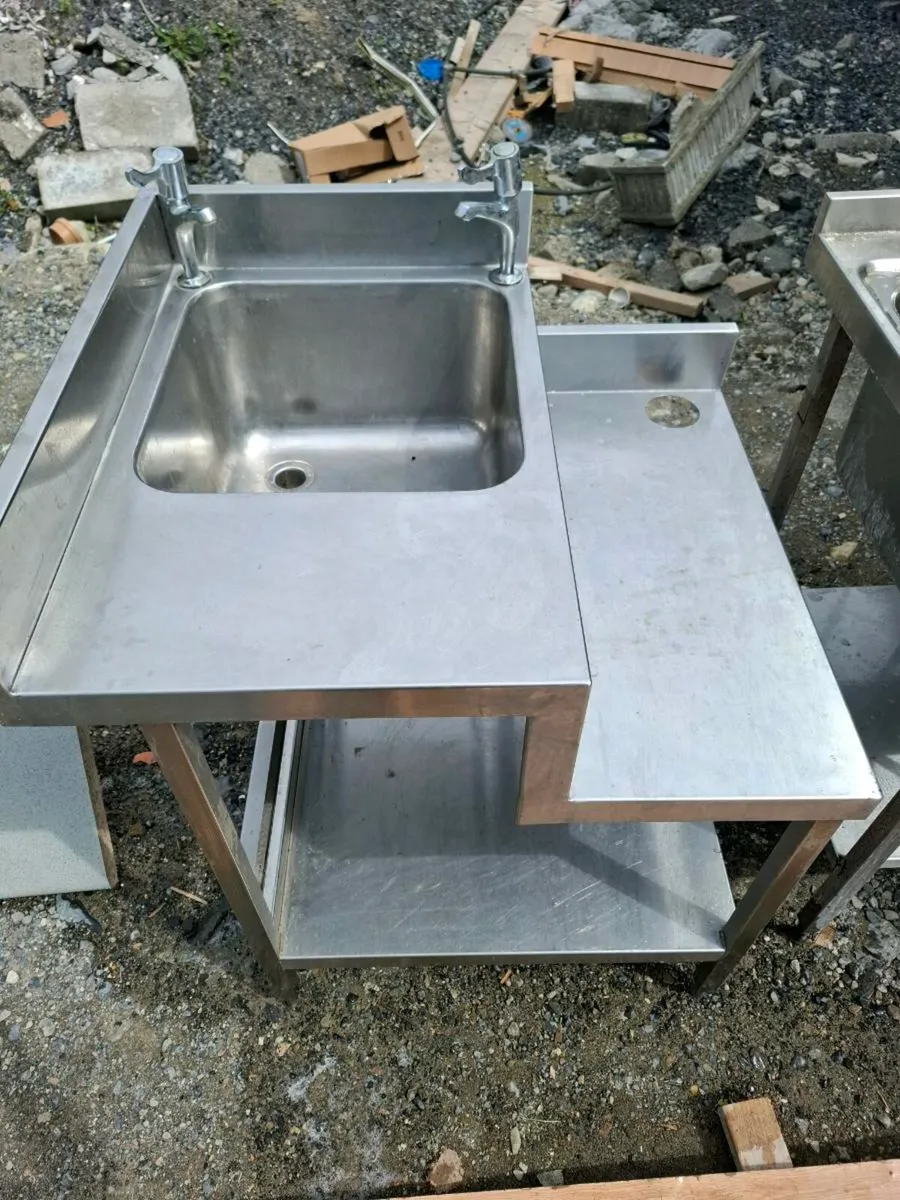 Stainless steel sink unit - Image 1