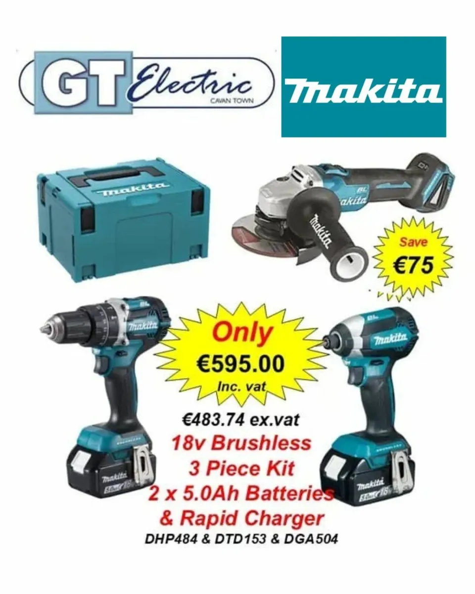 Makita DHP484/DTD153/DGA504  3 Piece Kit
