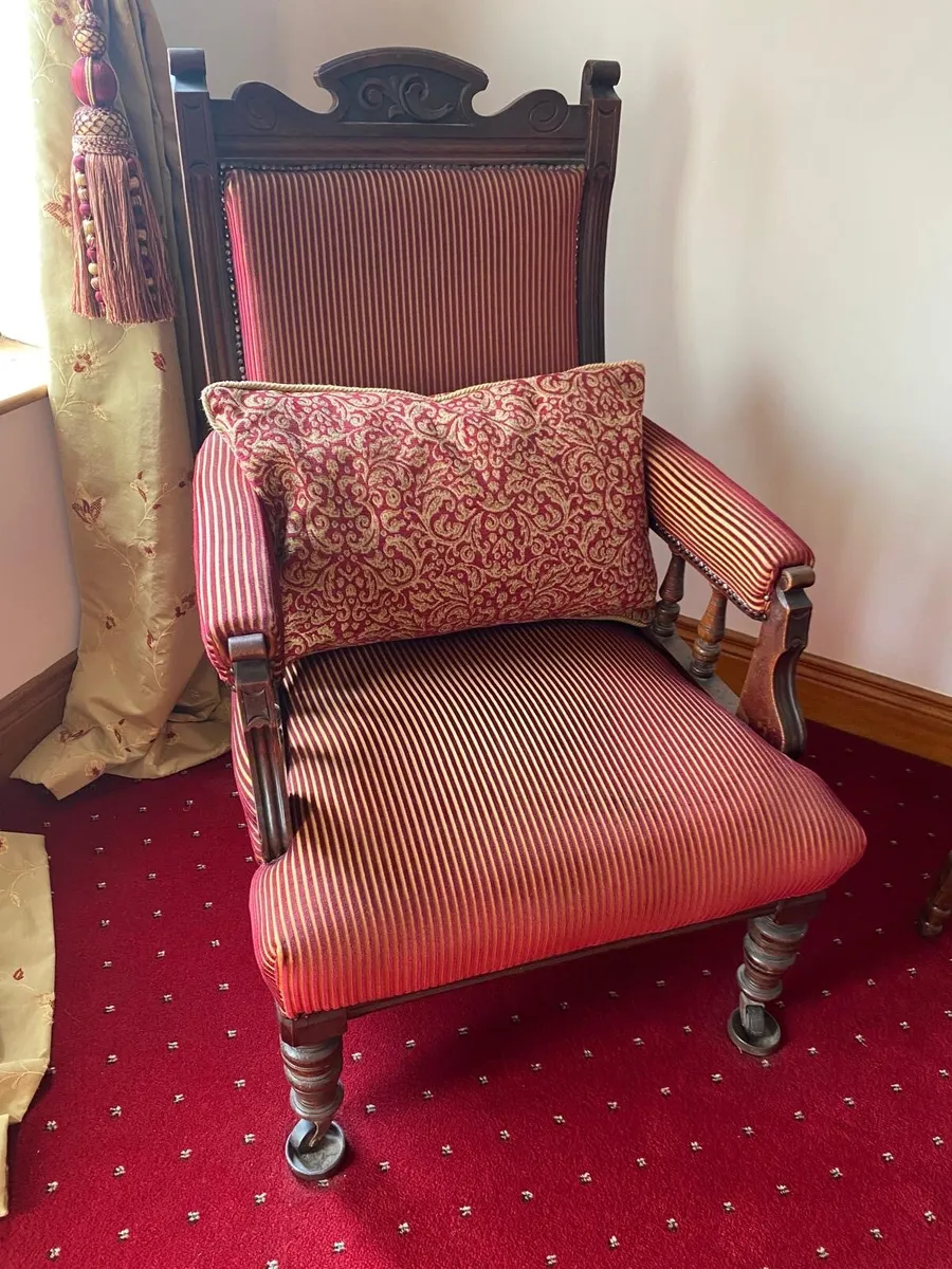 Victorian antique armchairs - Image 1