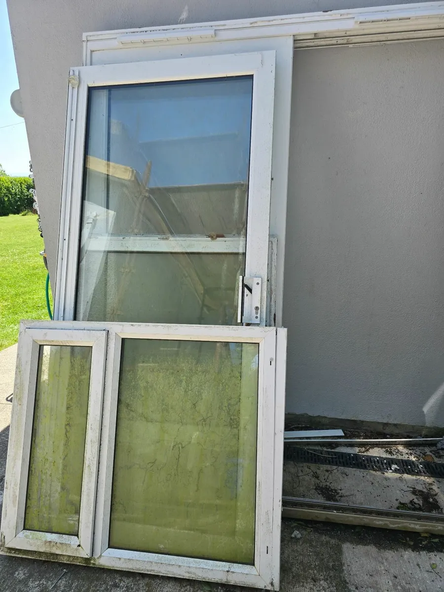 Double glazed windows and double sliding door