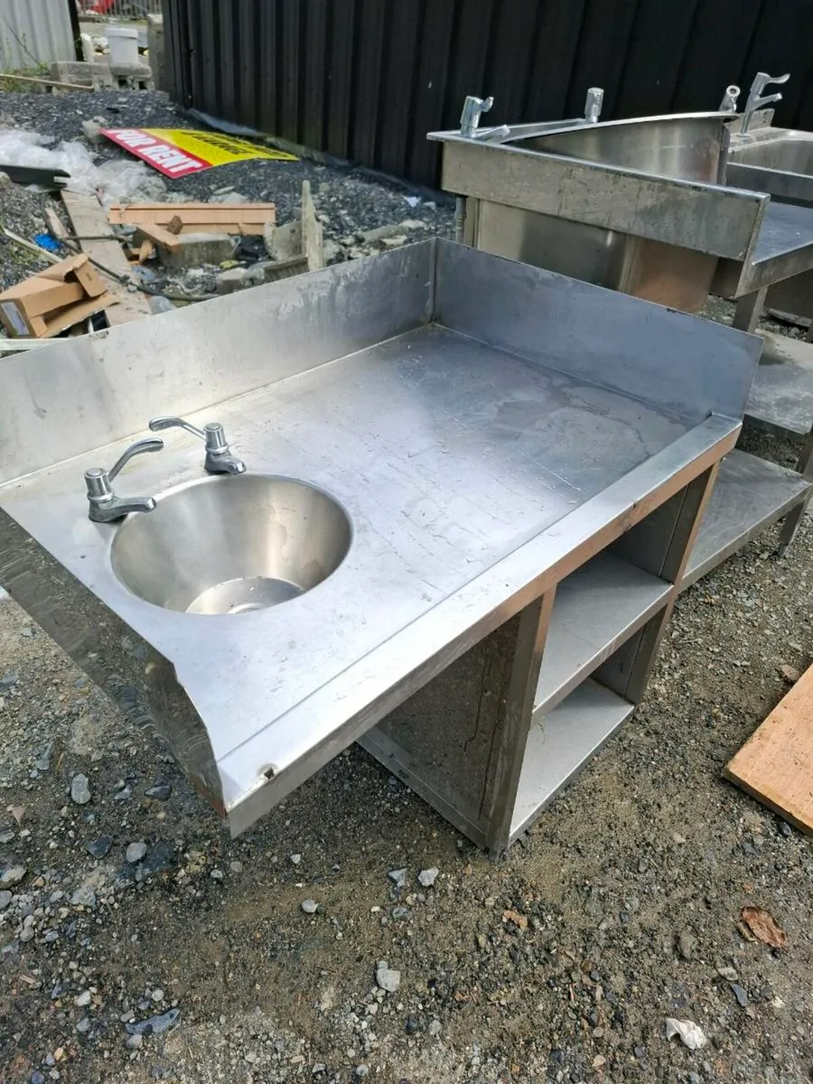 Stainless steel sink unit - Image 1