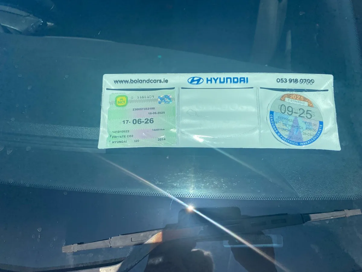 New test today Hyundai i20 1.1 diesel taxed - Image 2
