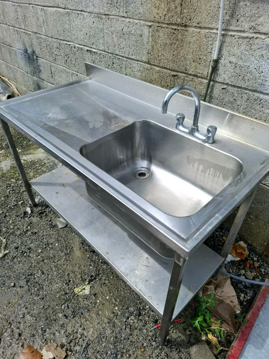 Stainless steel sink unit - Image 1