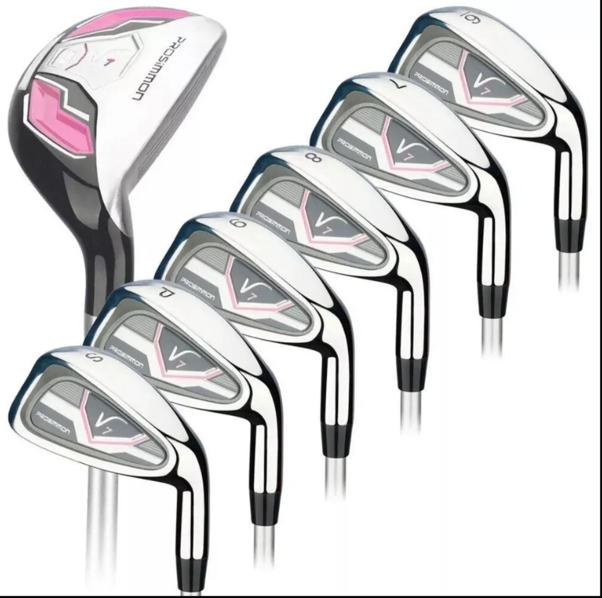 NEW Prosimmon Ladies Golf Clubs Graphite Irons+5w - Image 1