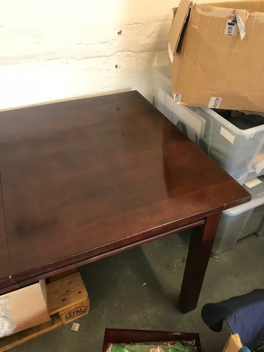 Teak extendable dining table - Image 4