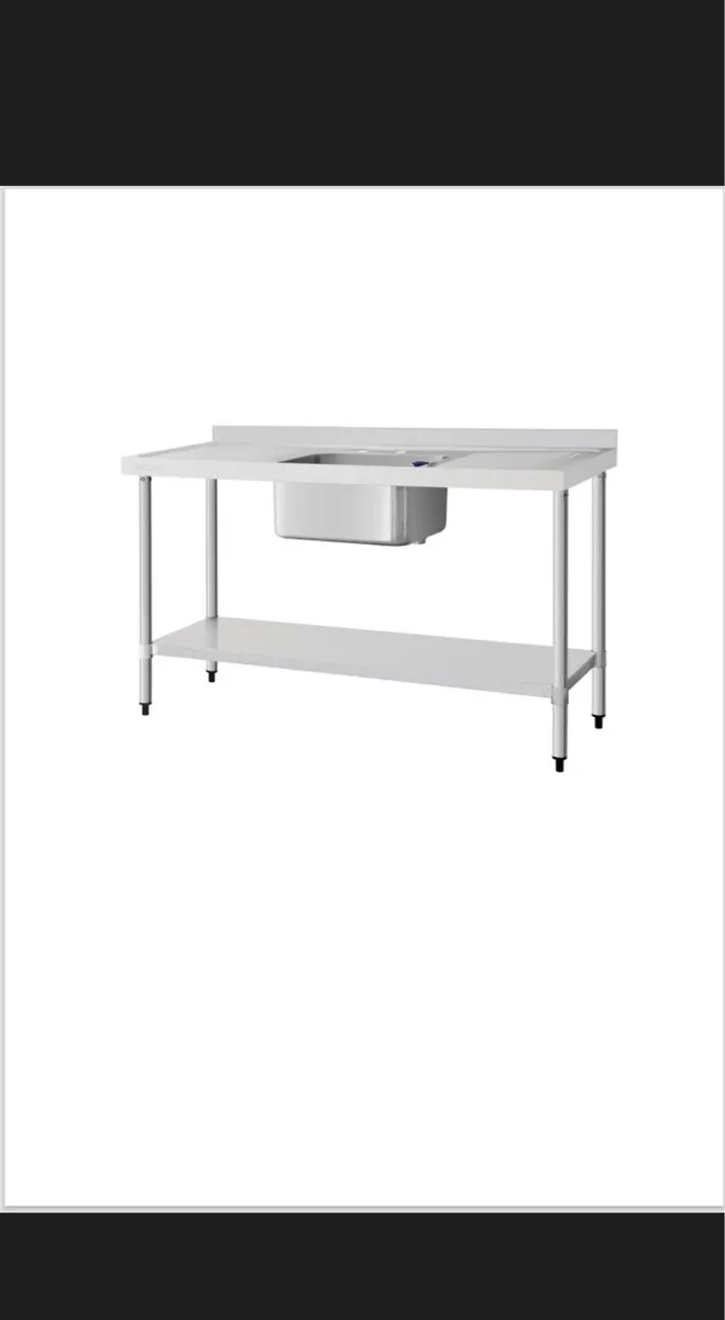 Stainless steel sink and counter
