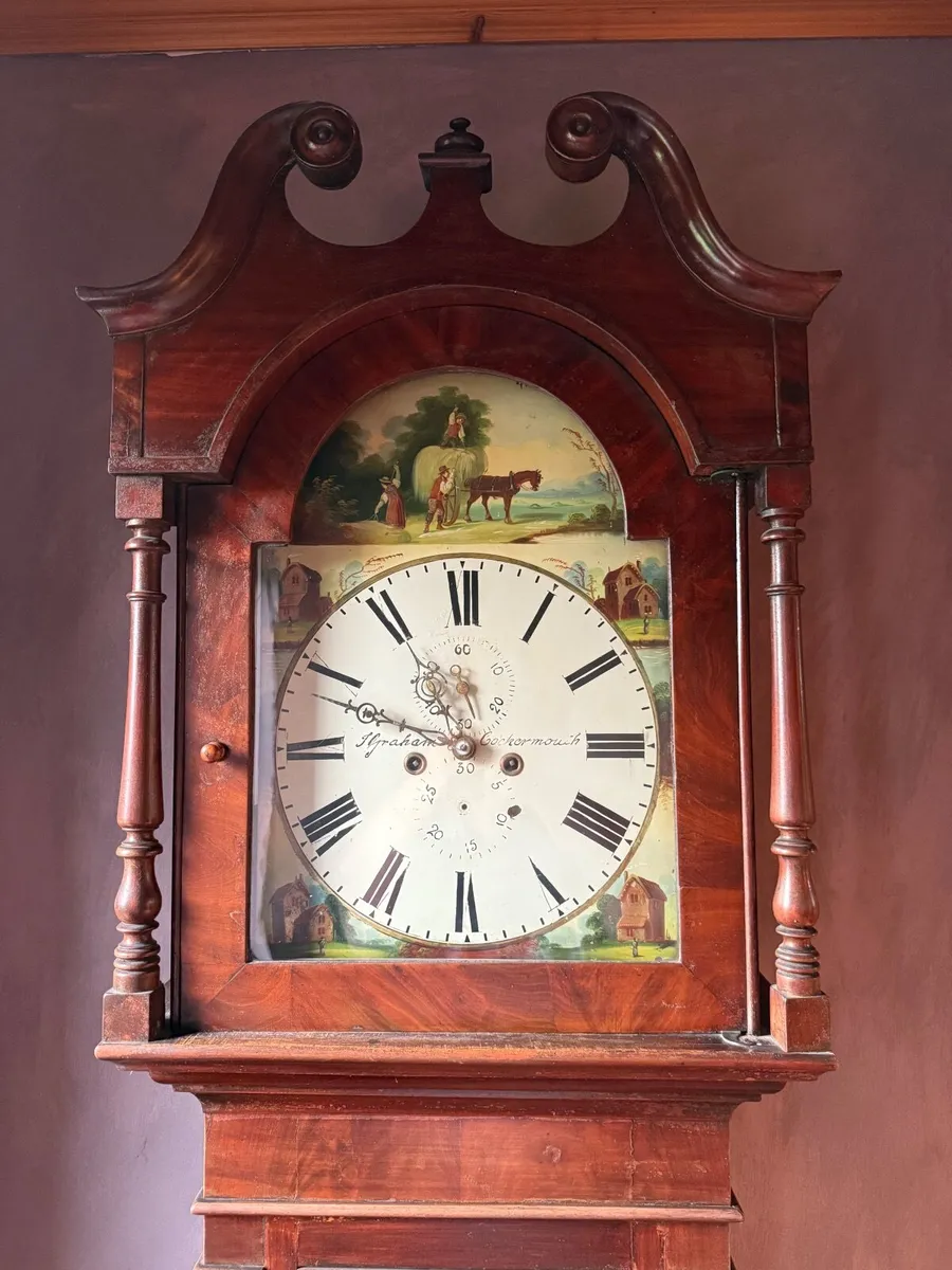 Antique Grandfather Clock - Image 2