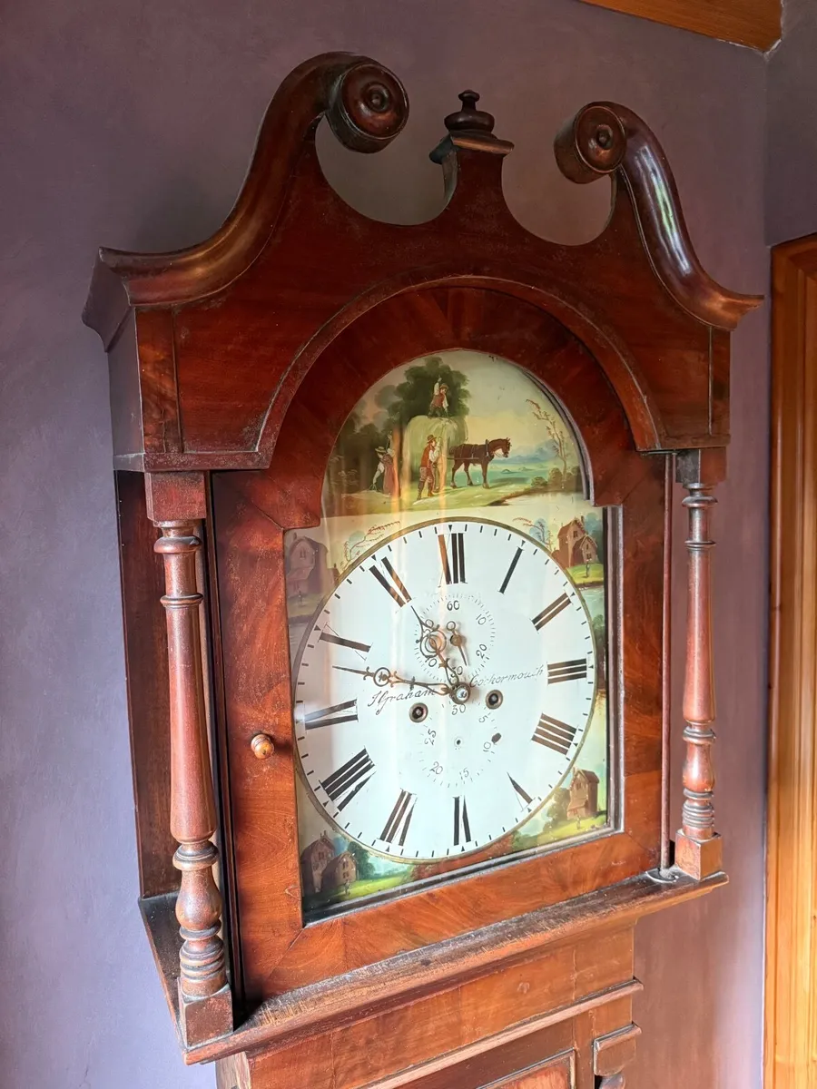 Antique Grandfather Clock - Image 3