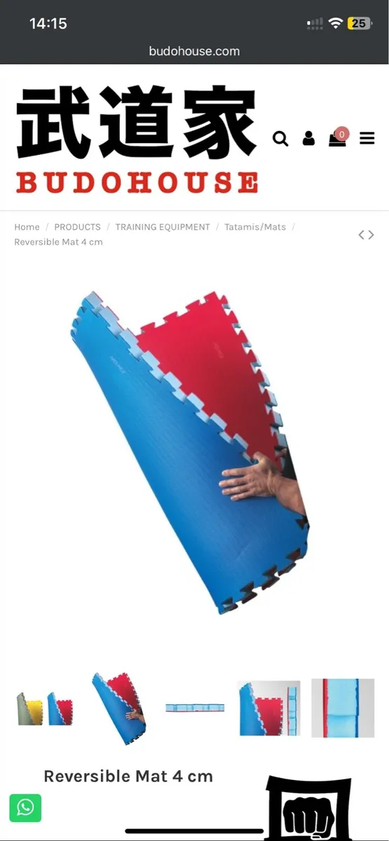 Judo MMA Mats 1m x 1m x 4cm (9 mats total) - Image 2