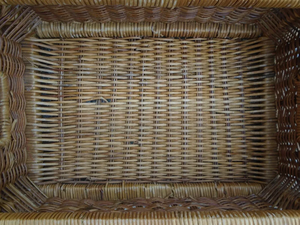Wicker baskets, Lidded basket,Storage,Home decor - Image 4