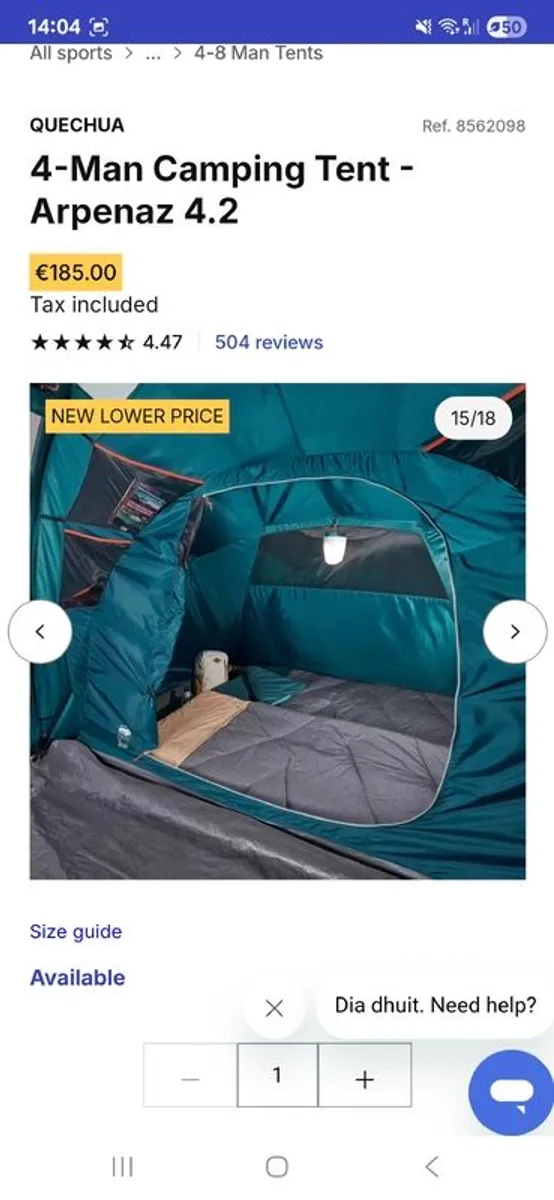 4-Man Camping Tent - Arpenaz 4.2 - Image 3