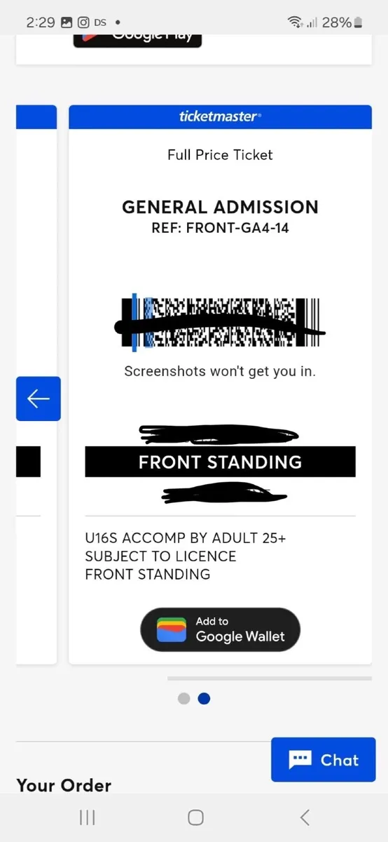 2x Kingfishr Tickets Fairview Park Saturday 21st - Image 1