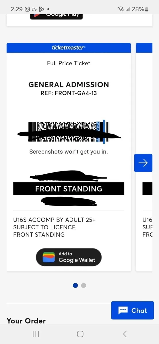 2x Kingfishr Tickets Fairview Park Saturday 21st - Image 2