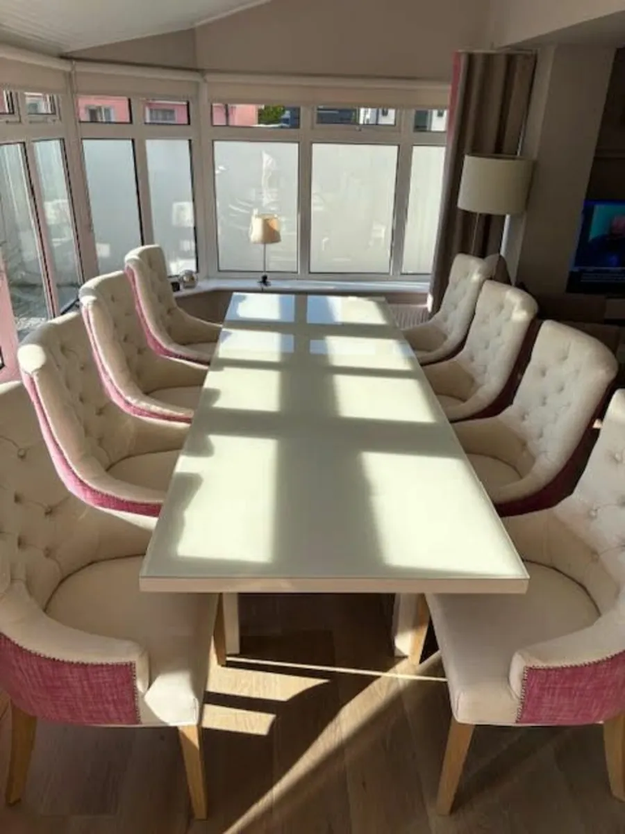 Dining Table and 8 Chairs. - Image 1