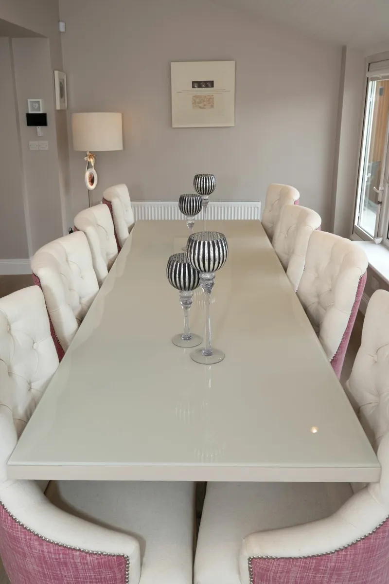 Dining Table and 8 Chairs. - Image 4