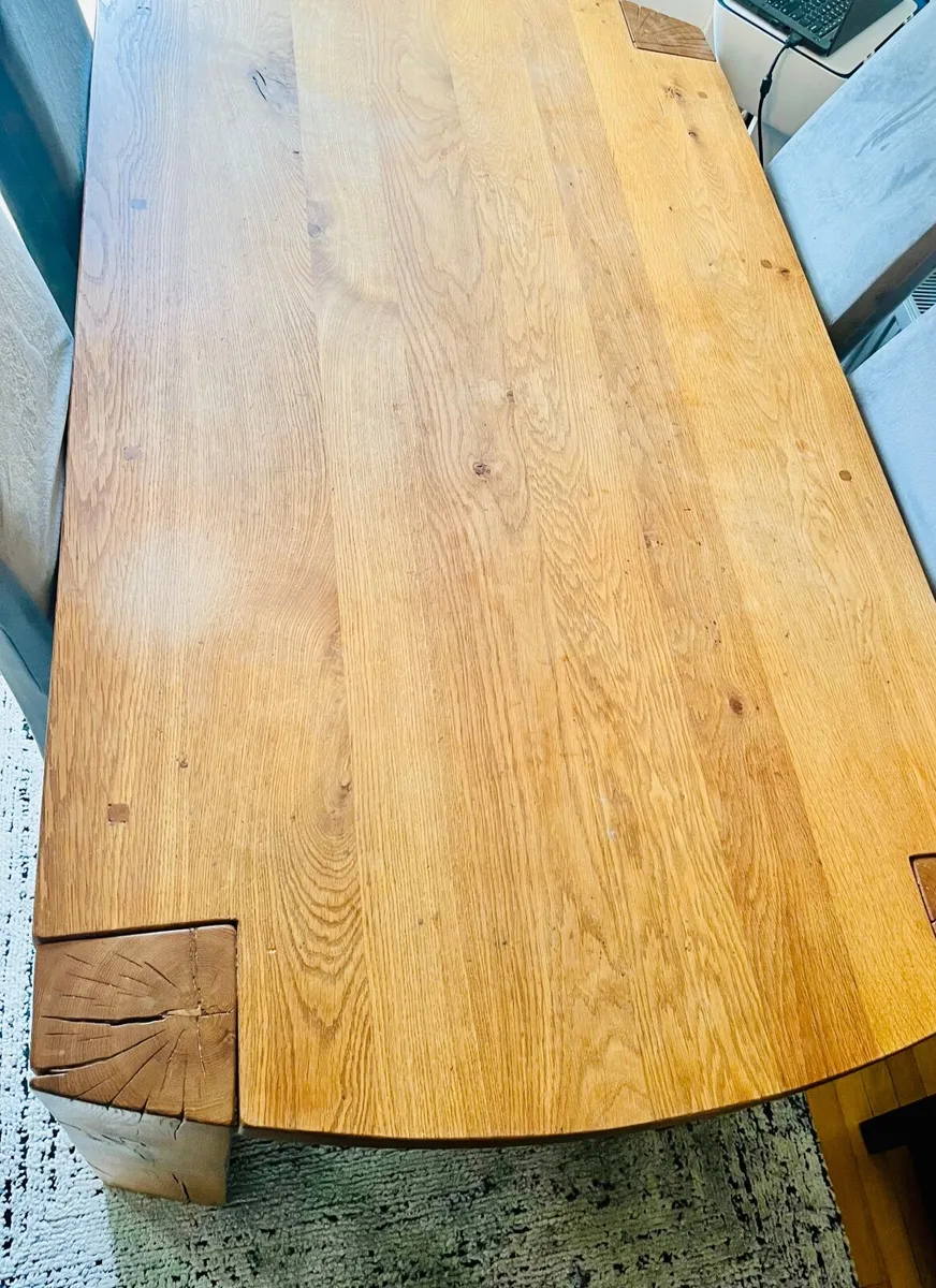 Solid Oak Dining table - Image 3