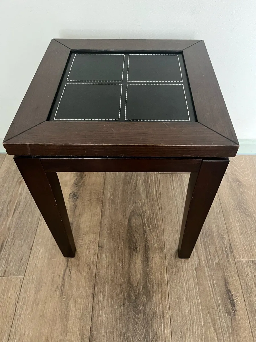 Wooden leather table - Image 4