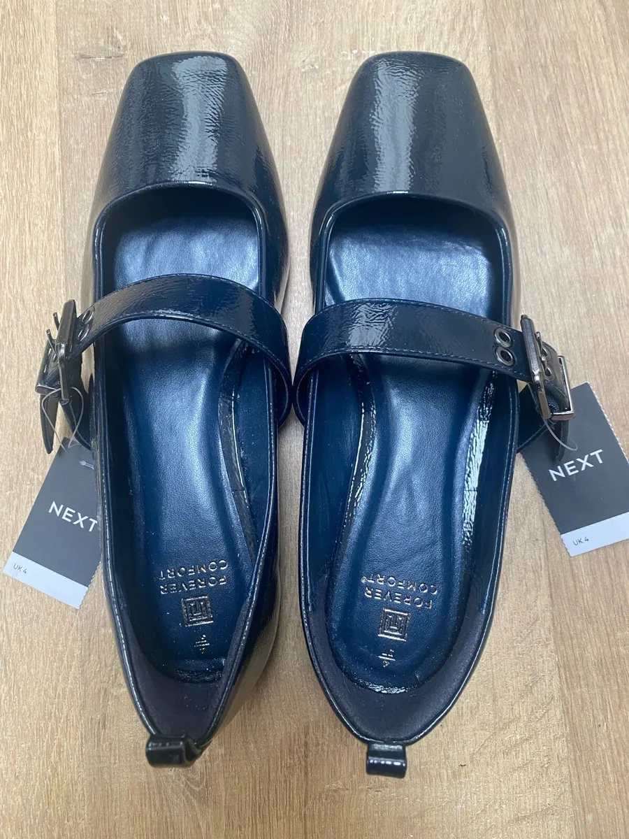 Next navy Mary Jane’s size 4 - Image 1