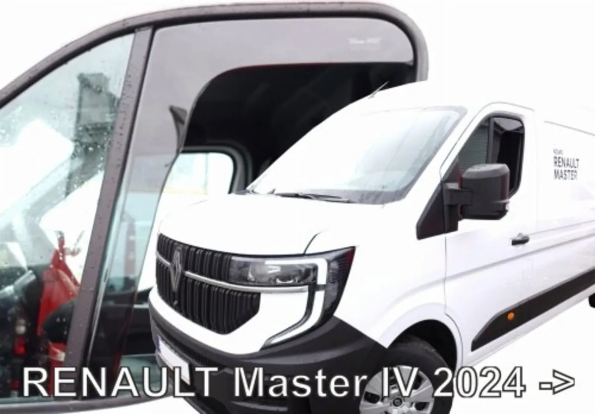 Renault Master 2025 – 2026 Tinted Wind Deflectors - Image 1