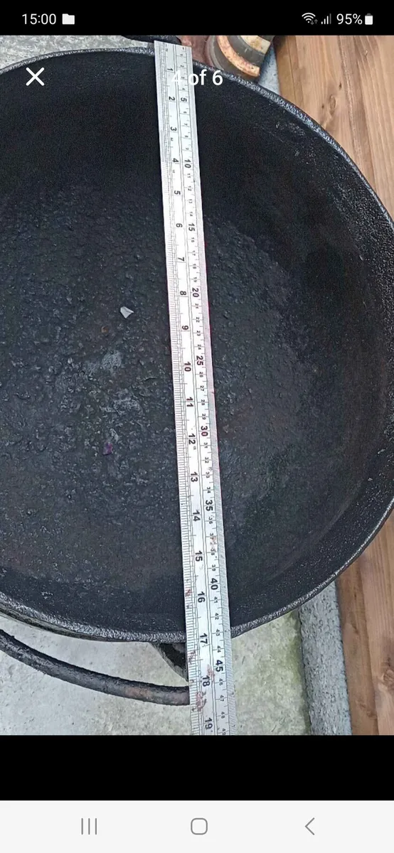 Vintage antique black pots - Image 2