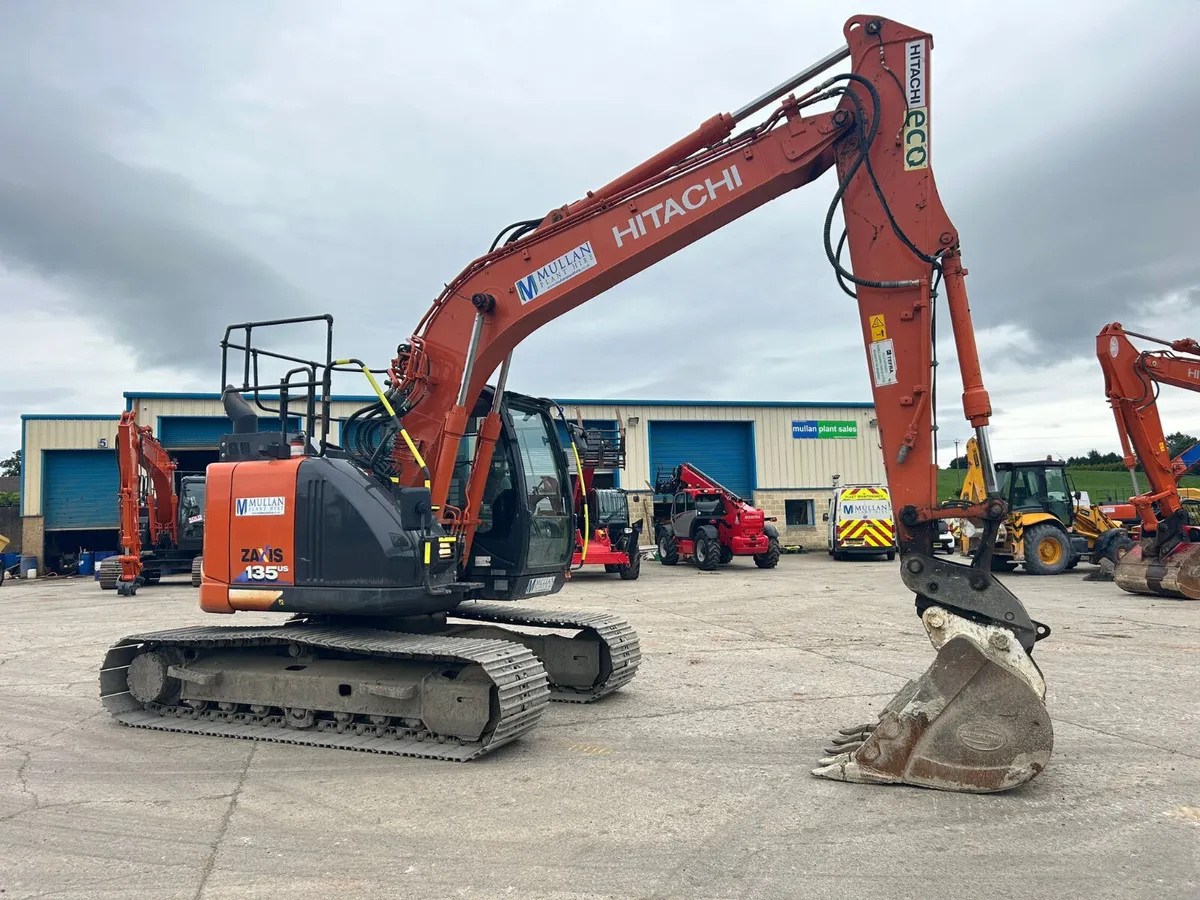 2019 Hitachi ZX135 4850Hrs - MULLANS - Image 1