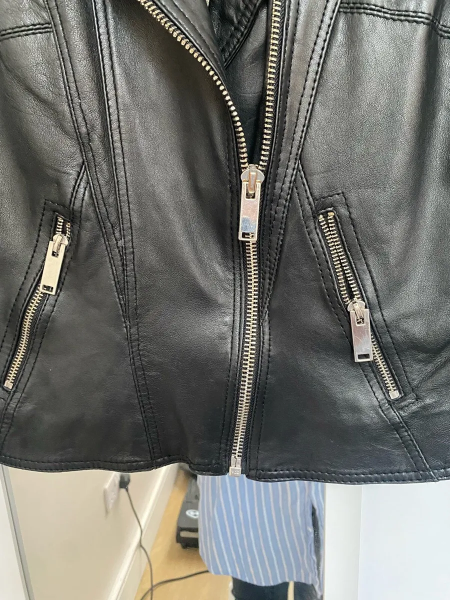 River Island Leather Biker Jacket - Image 3