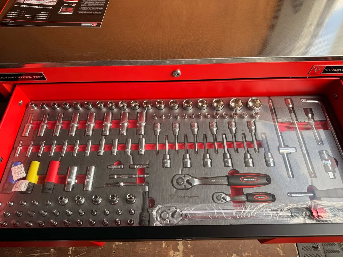 2025 WIDMAN 12 DRAWER TOOL CHEST FULL OF TOOLS - Image 2