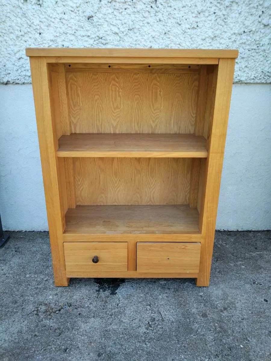 Solid Oak Bookshelf Unit - Image 1