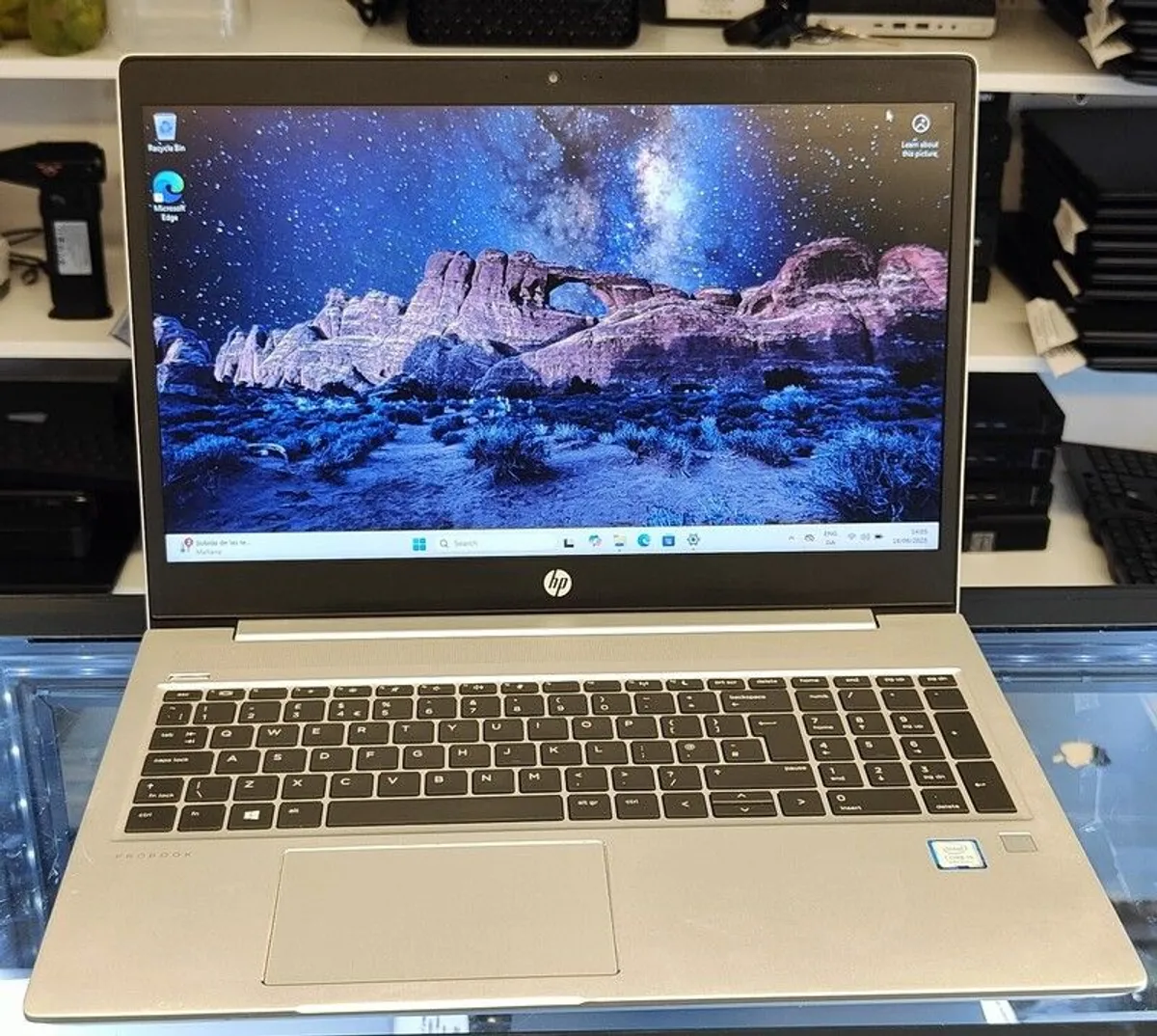 HP ProBook 450 G6 15.6" Intel Core i5-8265U 8GB RAM 256GB SSD Windows 11 Pro Fingerprint (Sale Price) - Image 1