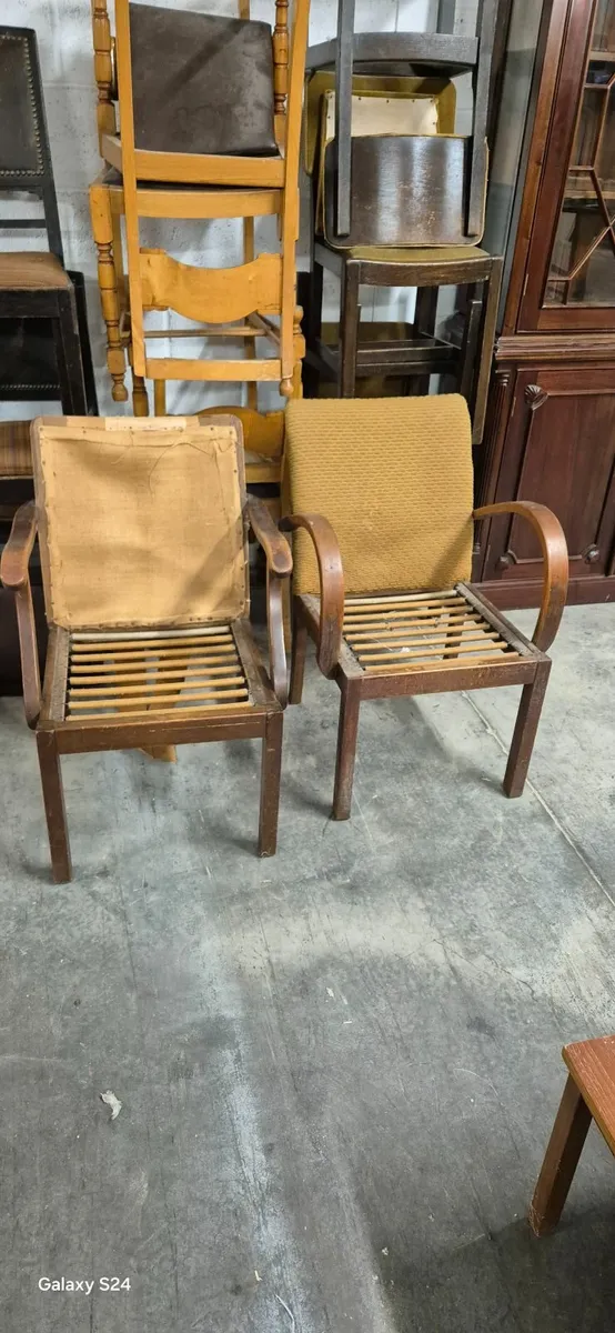 2 Parker Knoll Vintage Armchairs Art Deco c. 1938 - Image 2